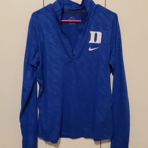 DUKE Nike dri fit quarter zip
